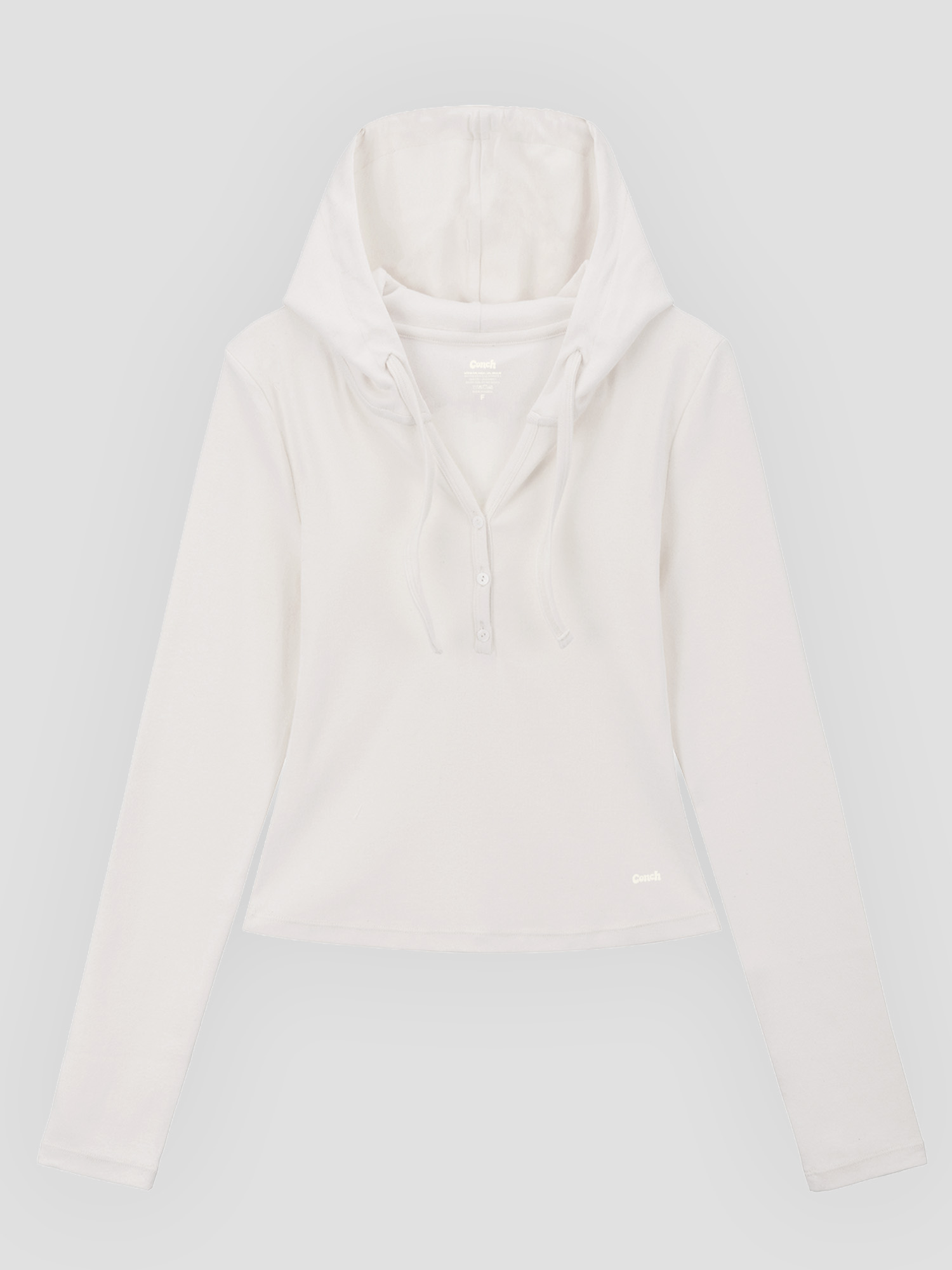 預購_V-neck Slim Fit Hooded T-shirt (有帽) by Conch
