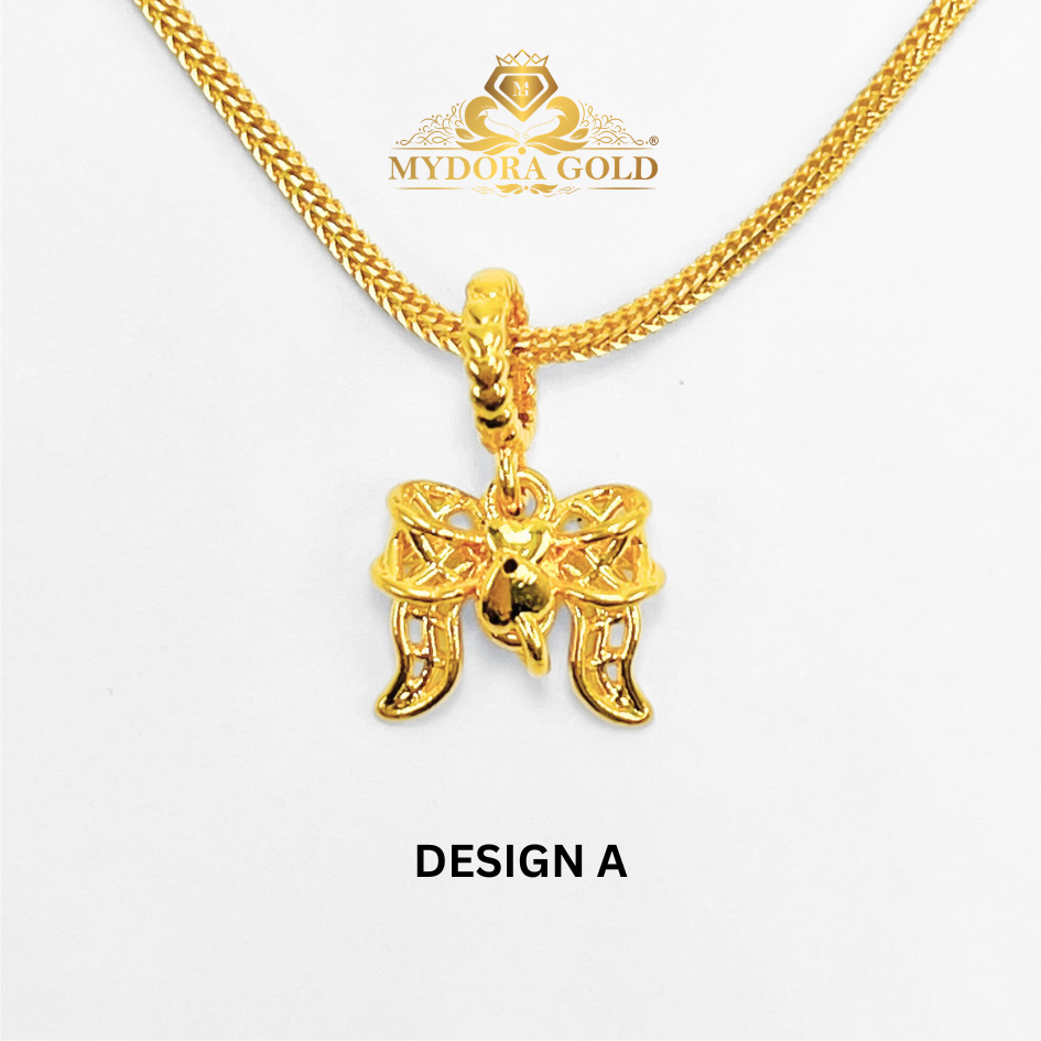 MYDORA Charm Lacy Ribbon Full Gold (5G) l EMAS 916/22K