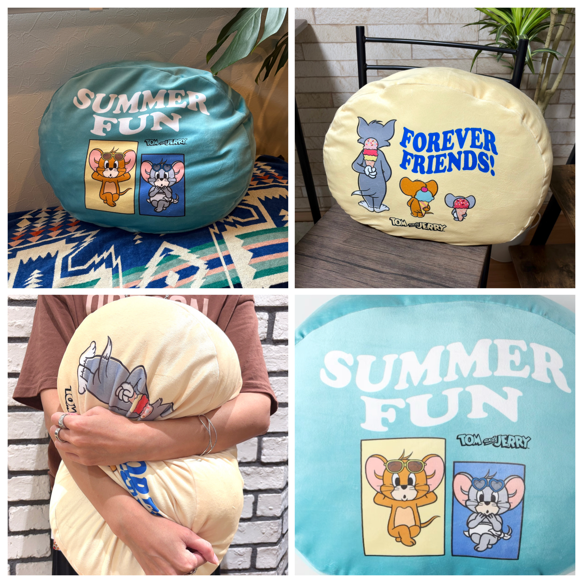 日本預訂📍日本Tom and Jerry x Right On得意夏日系列 - Cushion