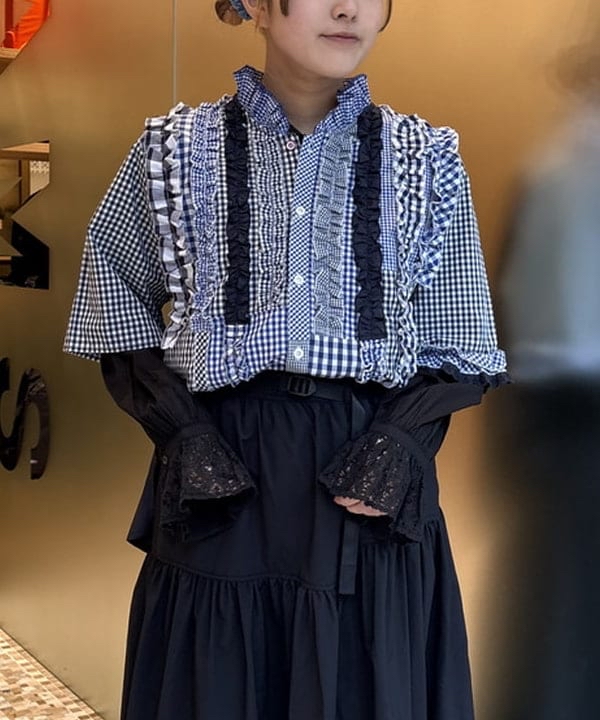 日本製TORI-TO x BEAMS BOY 拼款恤衫