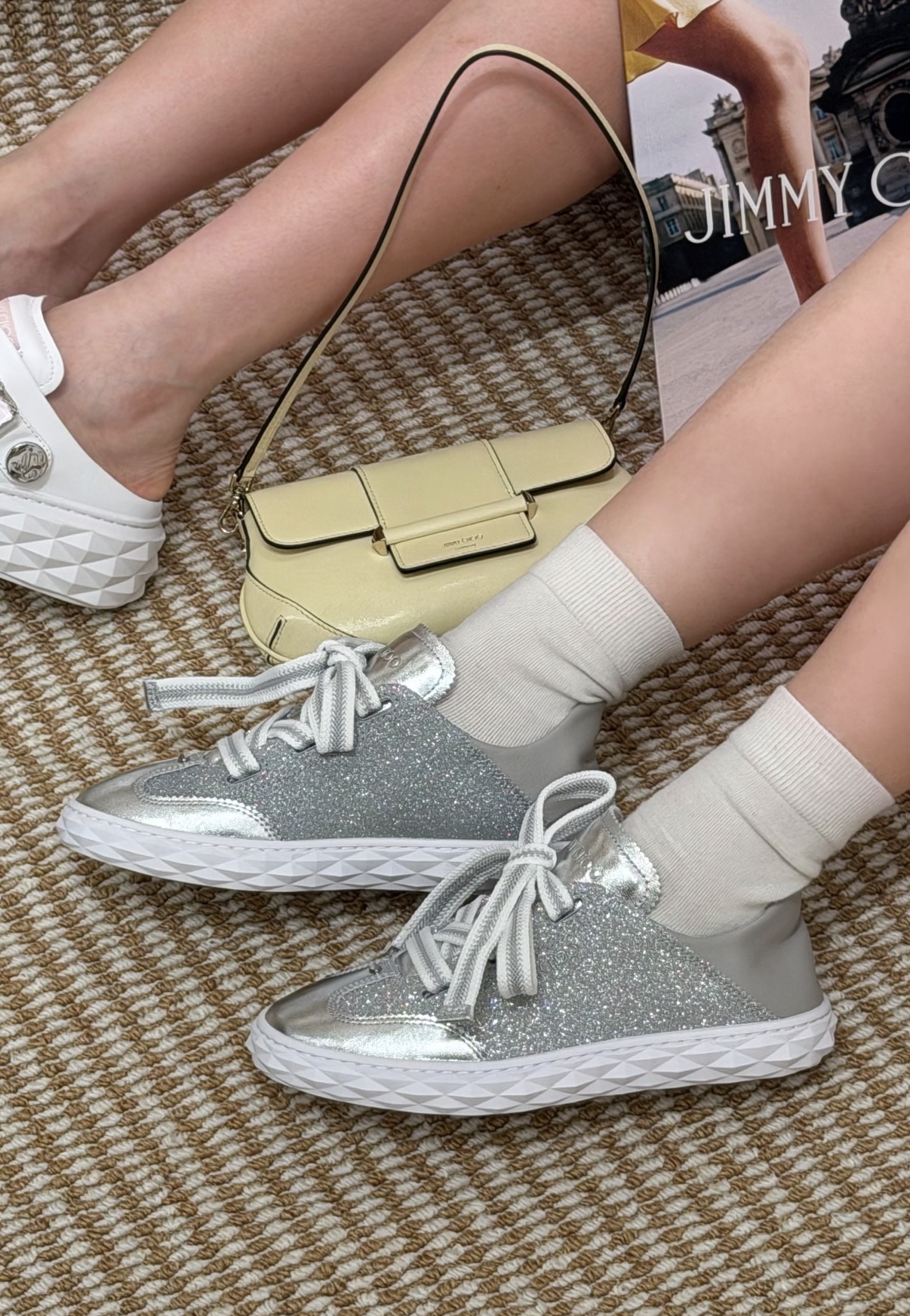 限時優惠✨訂貨📮JIMMYCHOO Diamond Light Flex F sneaker   Size 35.5/36/37/37.5/38/39/40