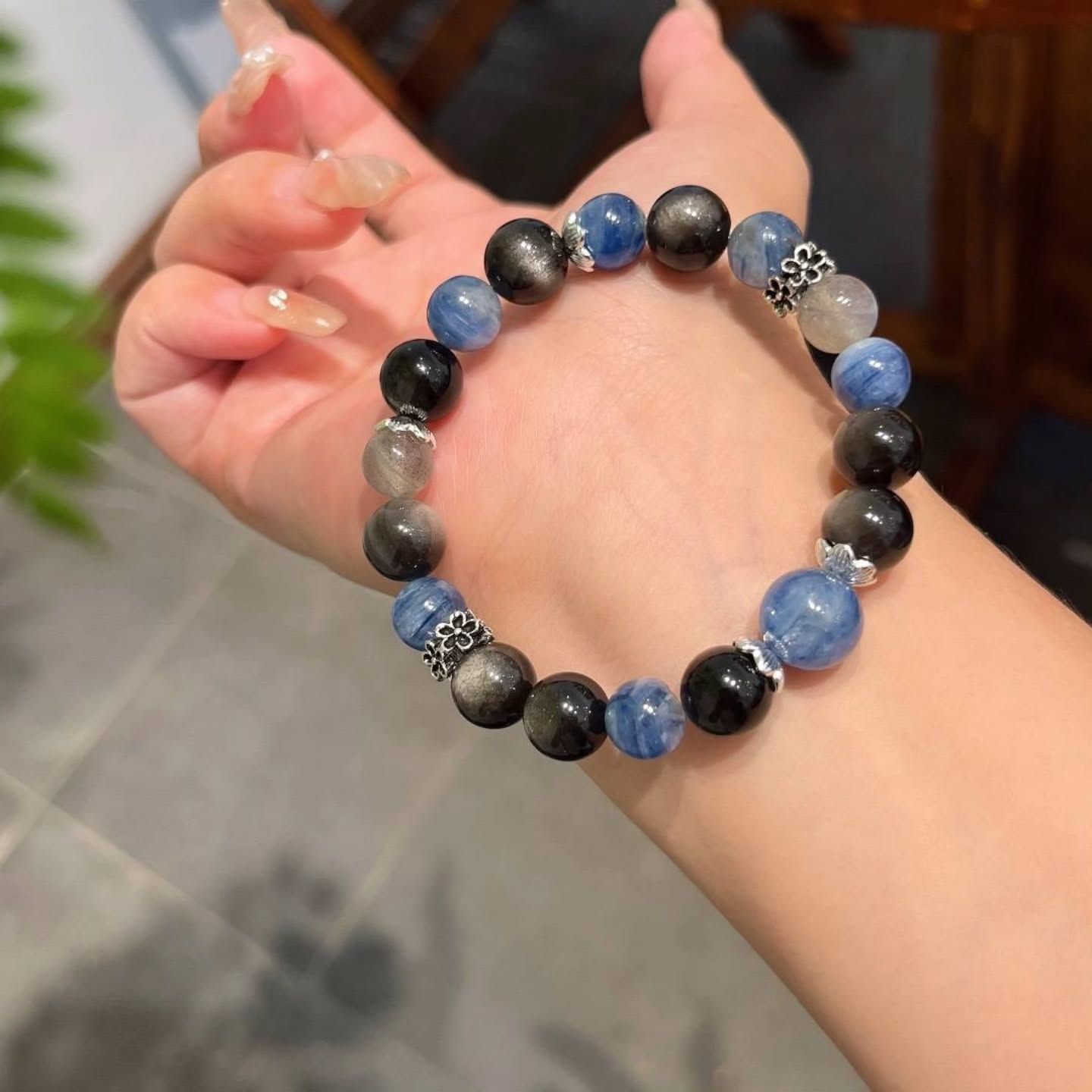 🪵深蓝星空🌃蓝晶石手串 🇨🇳