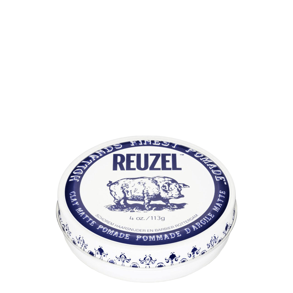REUZEL Clay Matte Pomade 白豬強力水性啞色髮蠟113g