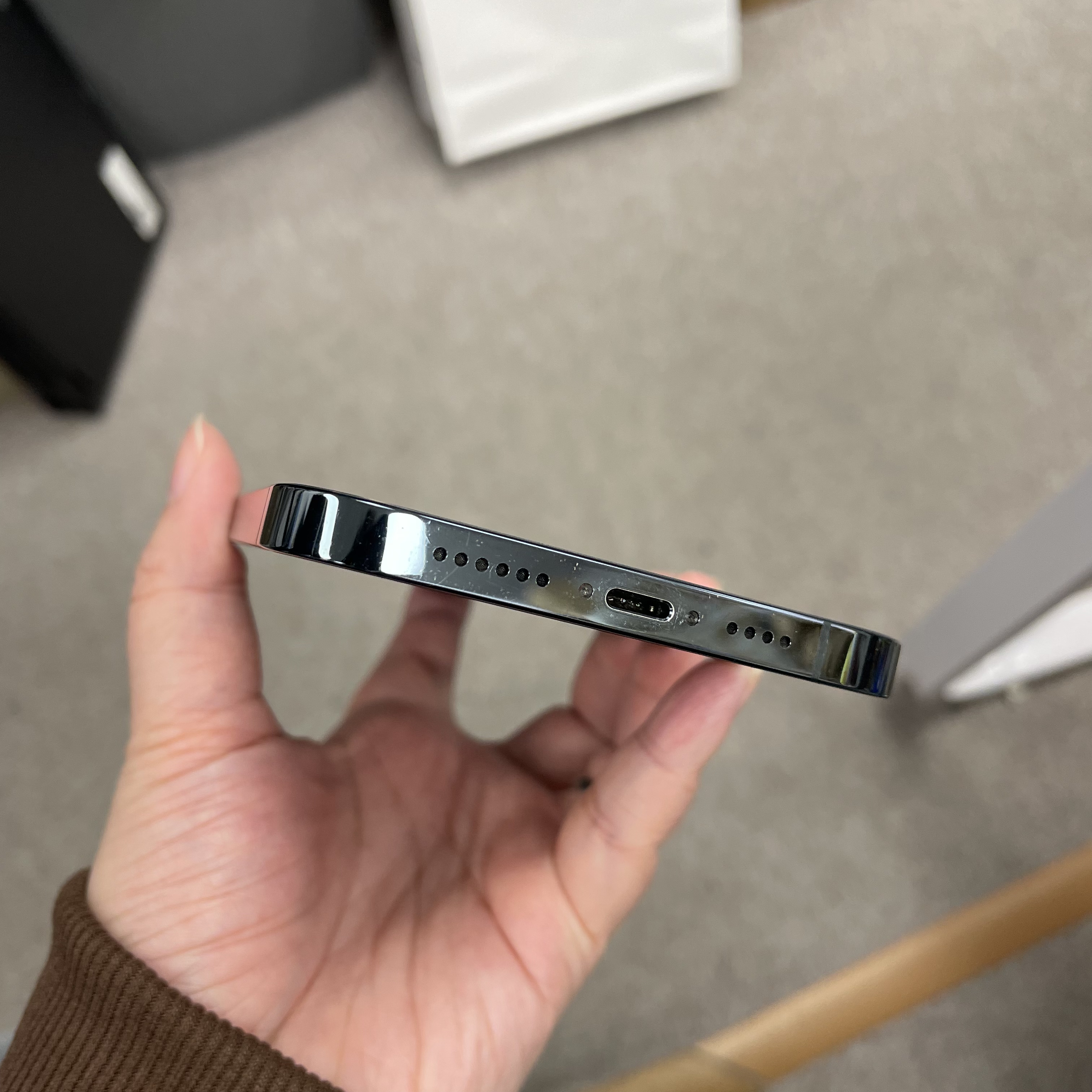 *5777 12 Promax 超靚機 256GB 電76 藍色 blue