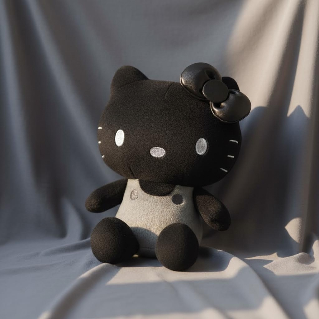 Sanrio - 公仔 (黑色Hello Kitty款)