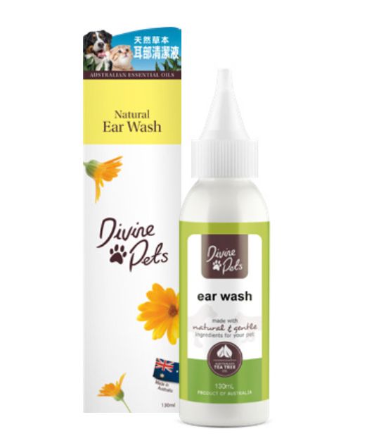 Divine Pets 天然草本茶樹精油寵物潔耳液 130毫升 溫和配方