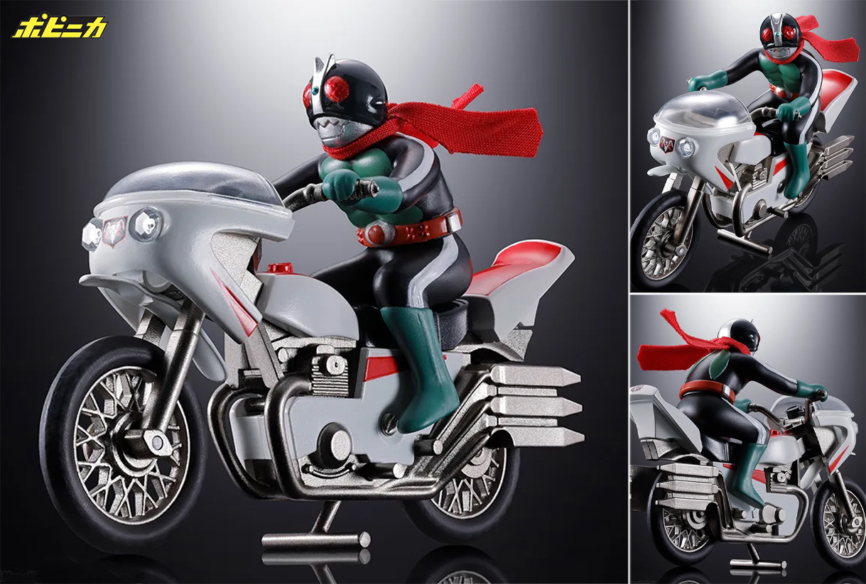 (預訂訂金 $200) (總價 $475) Bandai POPYNICA 超合金 旋風號 (幪面超人2號) (行版) Cyclone (Kamen Rider No. 2)