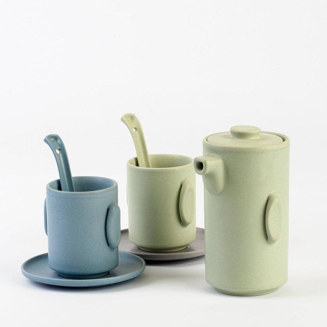 ANELLO Series Ceramic Handless Cup 240ml With Saucer