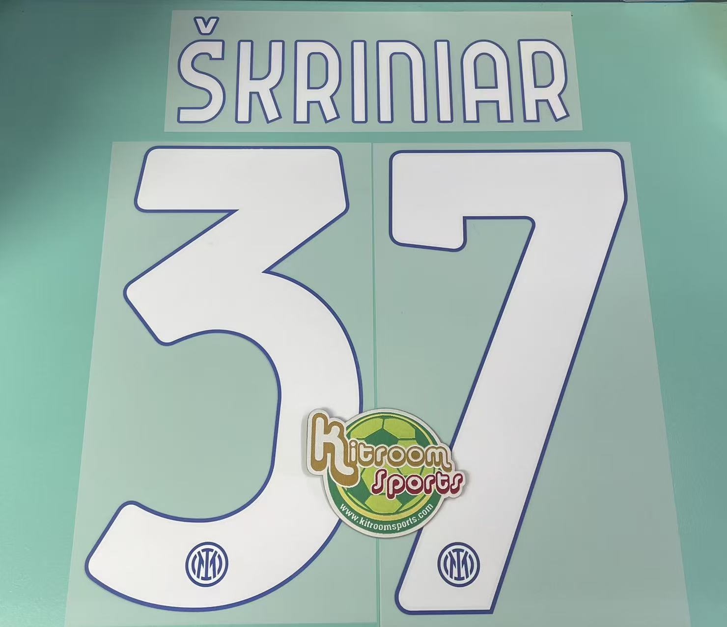 2022-23 Inter Milan Home Nameset #37 SKRINIAR