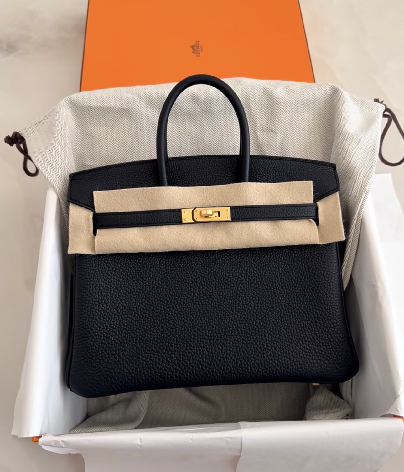 WhatsApp 查價📲 Birkin 25 黑色金扣 TOGO G STAMP
