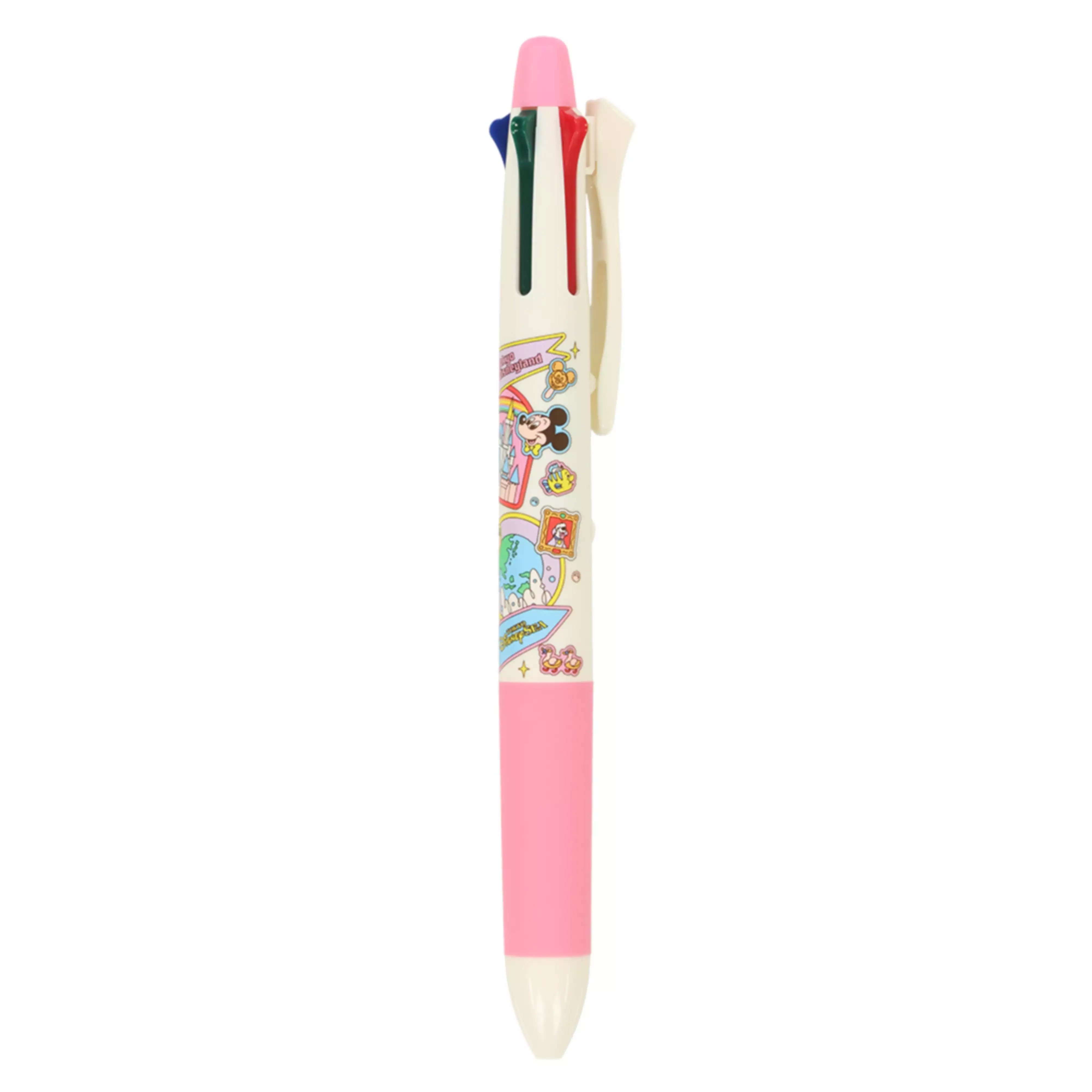 現貨｜【日本 Disney Store 限定】Mickey & Friends 米奇與朋友 Acroball 4+1 日本製 多功能 5用筆 0.7mm 4色原子筆 + 0.5mm 鉛芯筆 (078062)