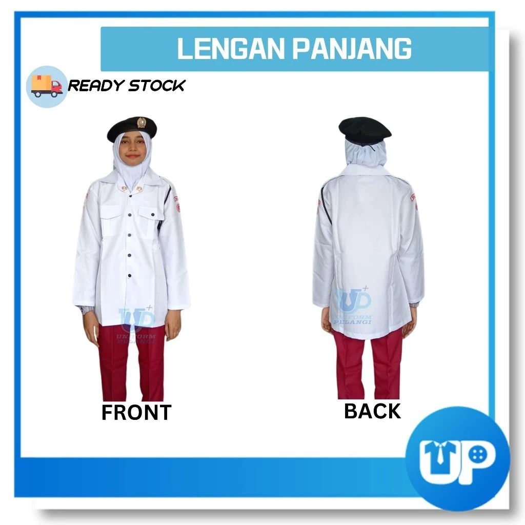 (SET LENGKAP) Bulan Sabit Merah Malaysia (BSMM) Pakaian Seragam Uniform Lengakap Sekolah Menengah
