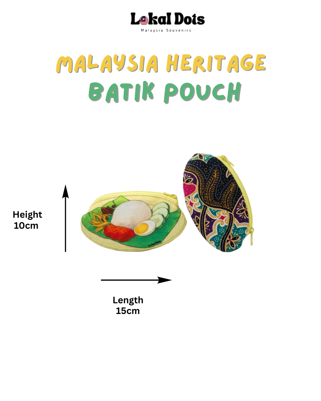LD46 - Malaysia Heritage Batik Pouch (Nasi Lemak) 