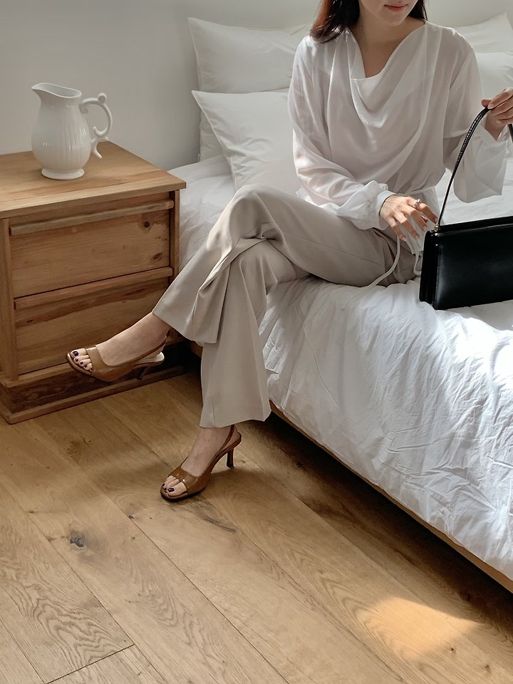 Open-toe Slingback (4 colors)
