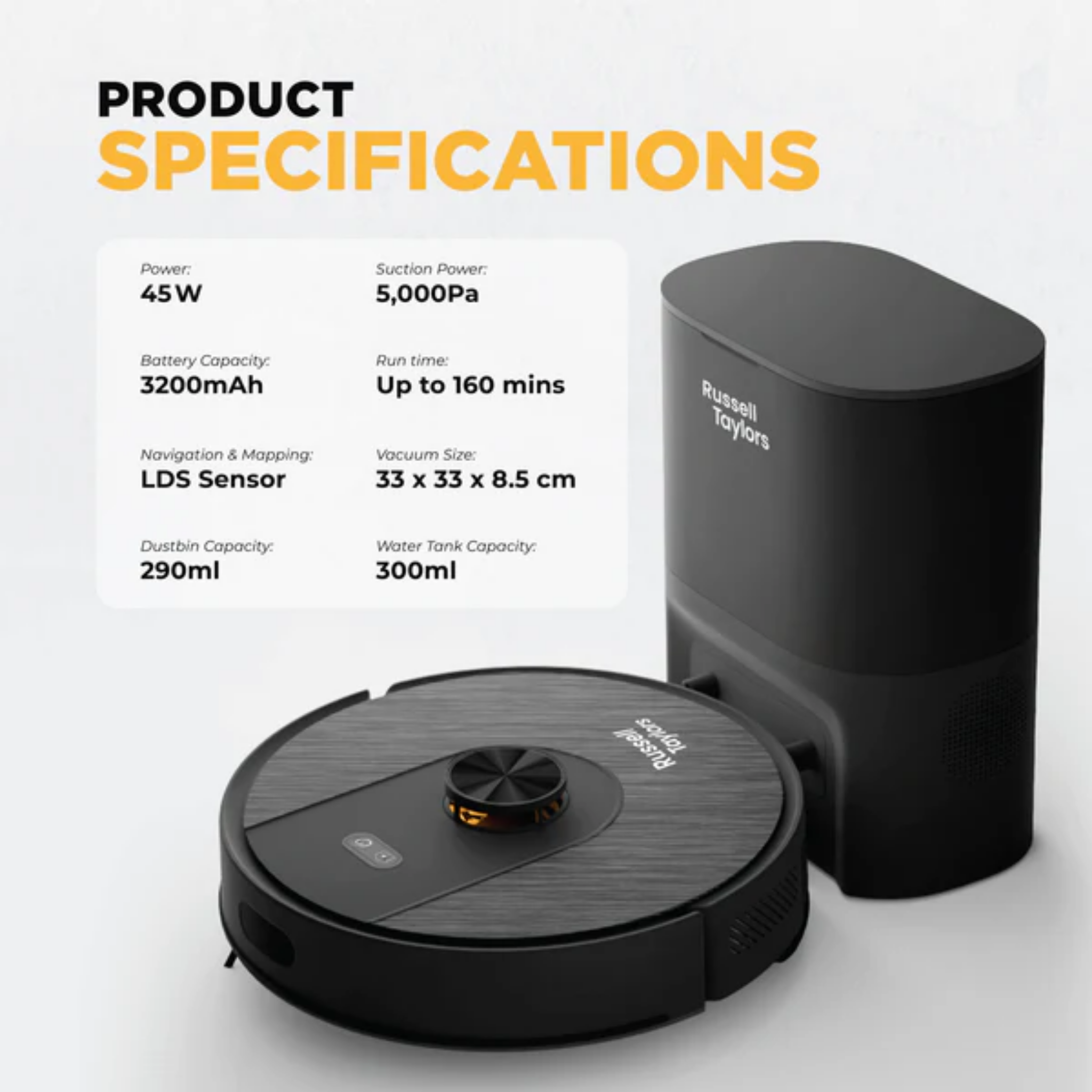 Russell Taylors Robot Vacuum LDS (R10 PRO)