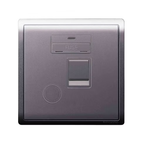 施耐德 Pieno 薰衣草銀 13AFuse有掣有燈 接線蘇