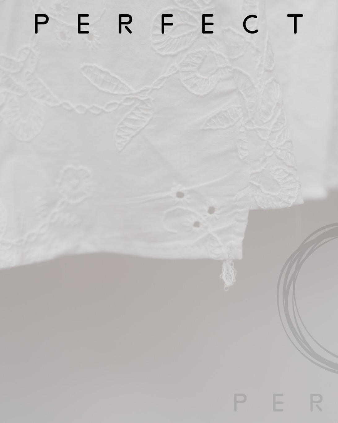 T0024_暗花樹葉紋理文青上衣 (純潔白）