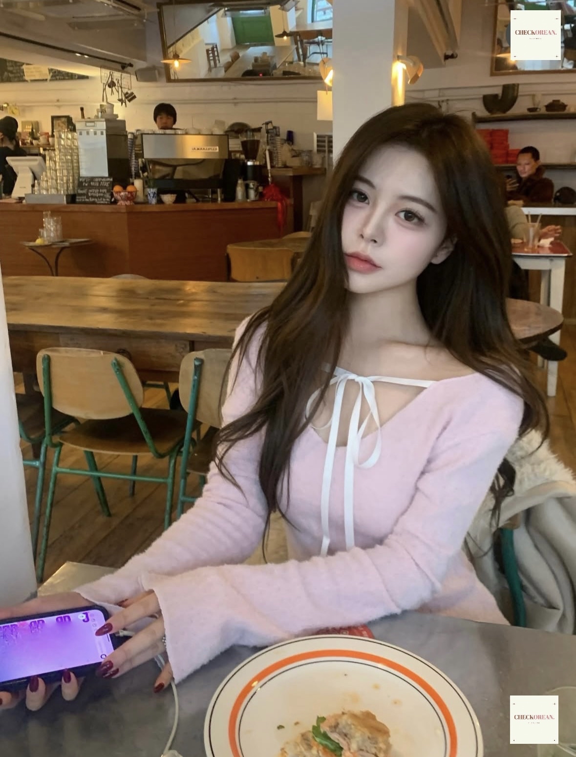 【 新品追加 ♪🎀 | 溫柔浪漫結合💕多變化！輕薄毛絨絲帶設計感喇叭袖上衣˚ʚɞ 】 Romantic Ruffle Top(三色入)