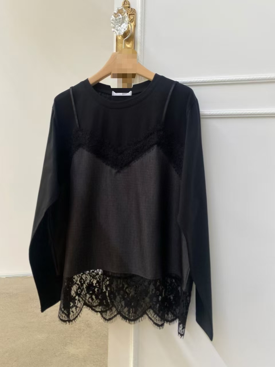 假2 件拼Lace 腳Top
