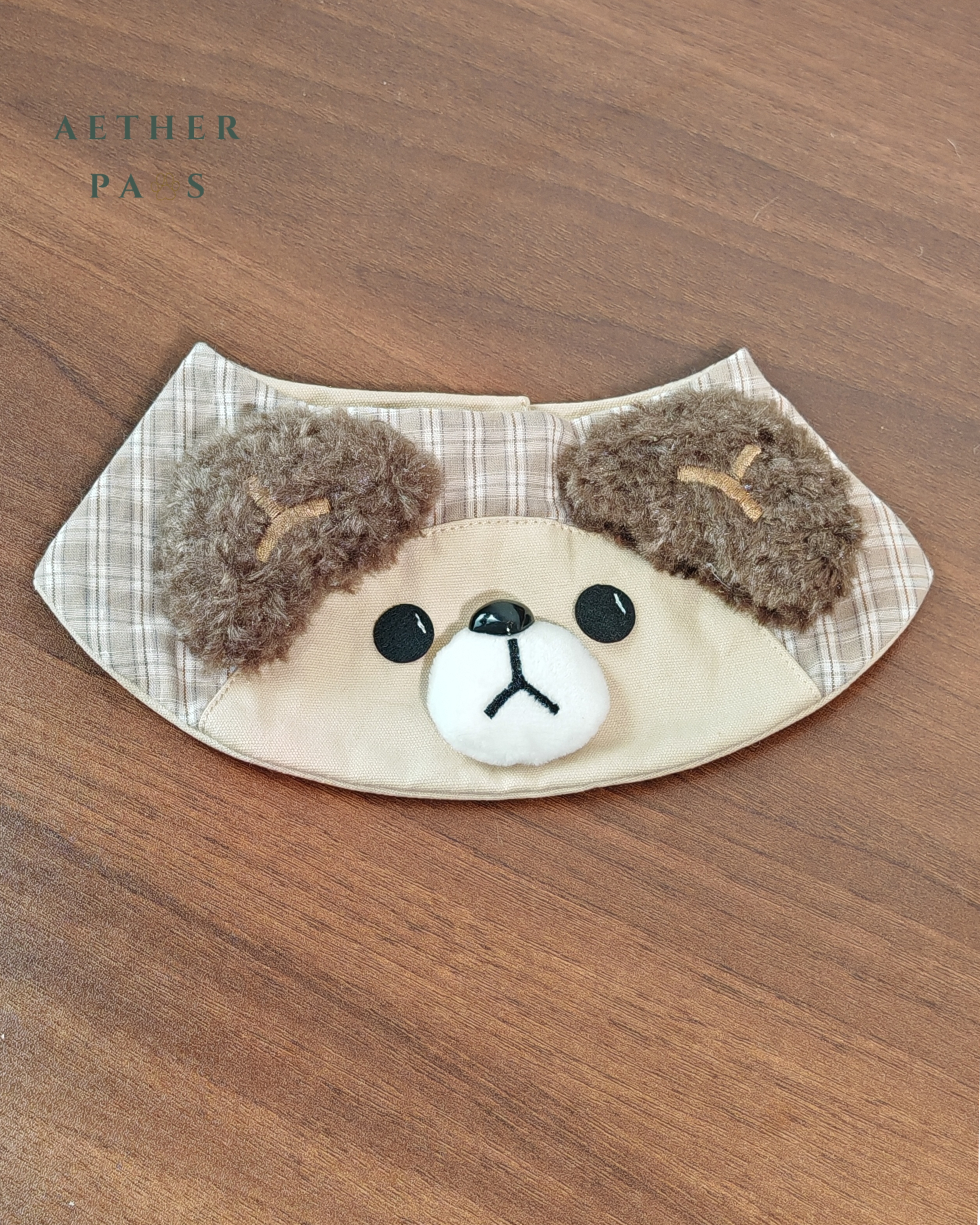 Sweet Peach Teddy Bib