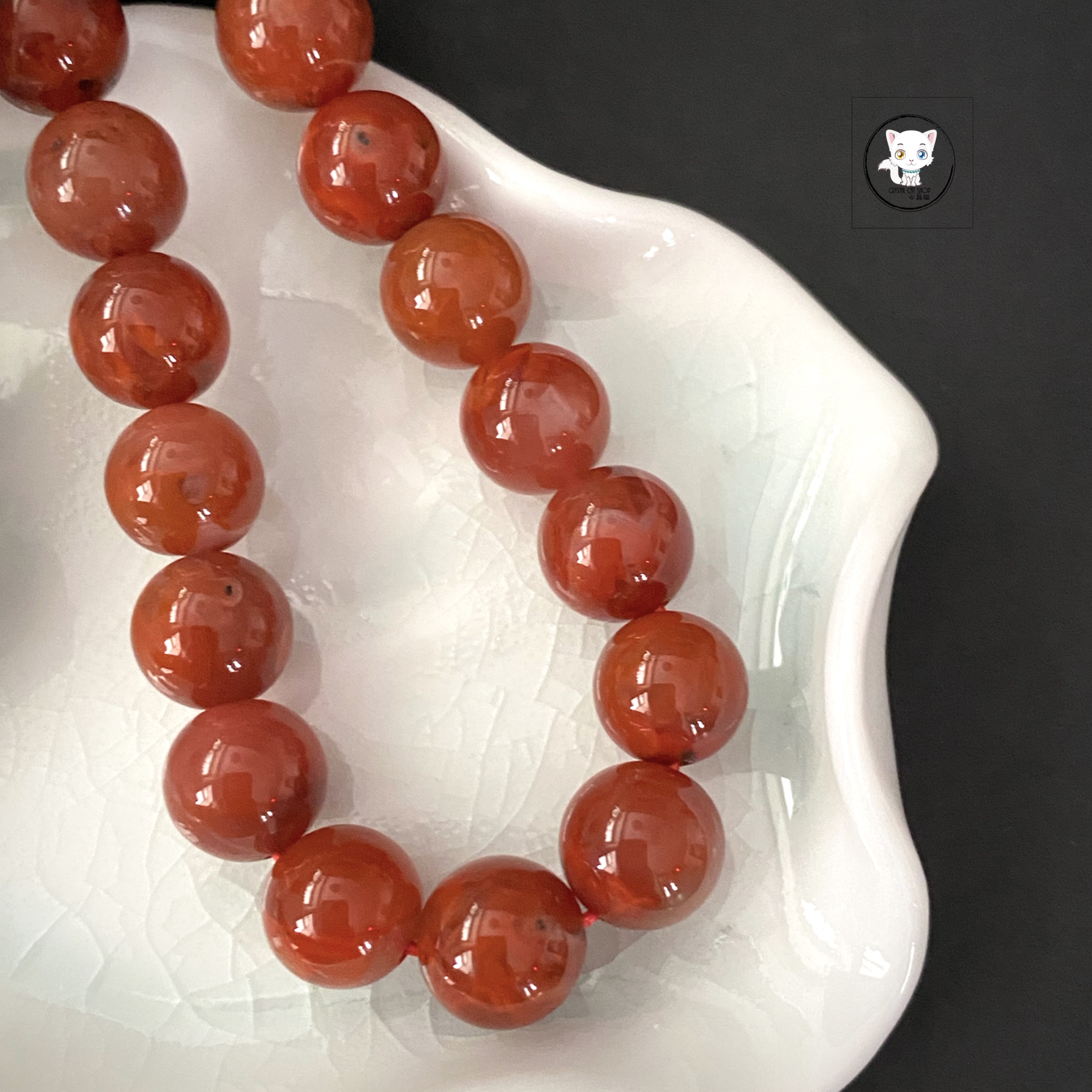 天然南紅瑪瑙手鏈 10mm