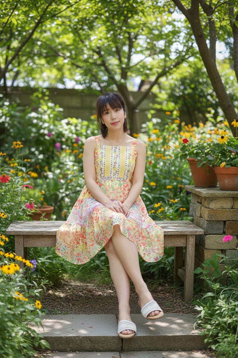 2121 Yellow chiffron flower OP