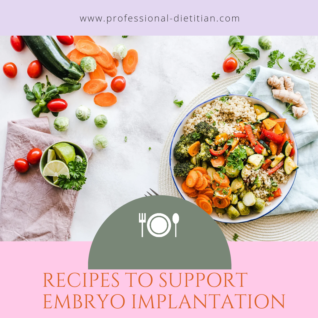 Recipes to support embryo implantation
