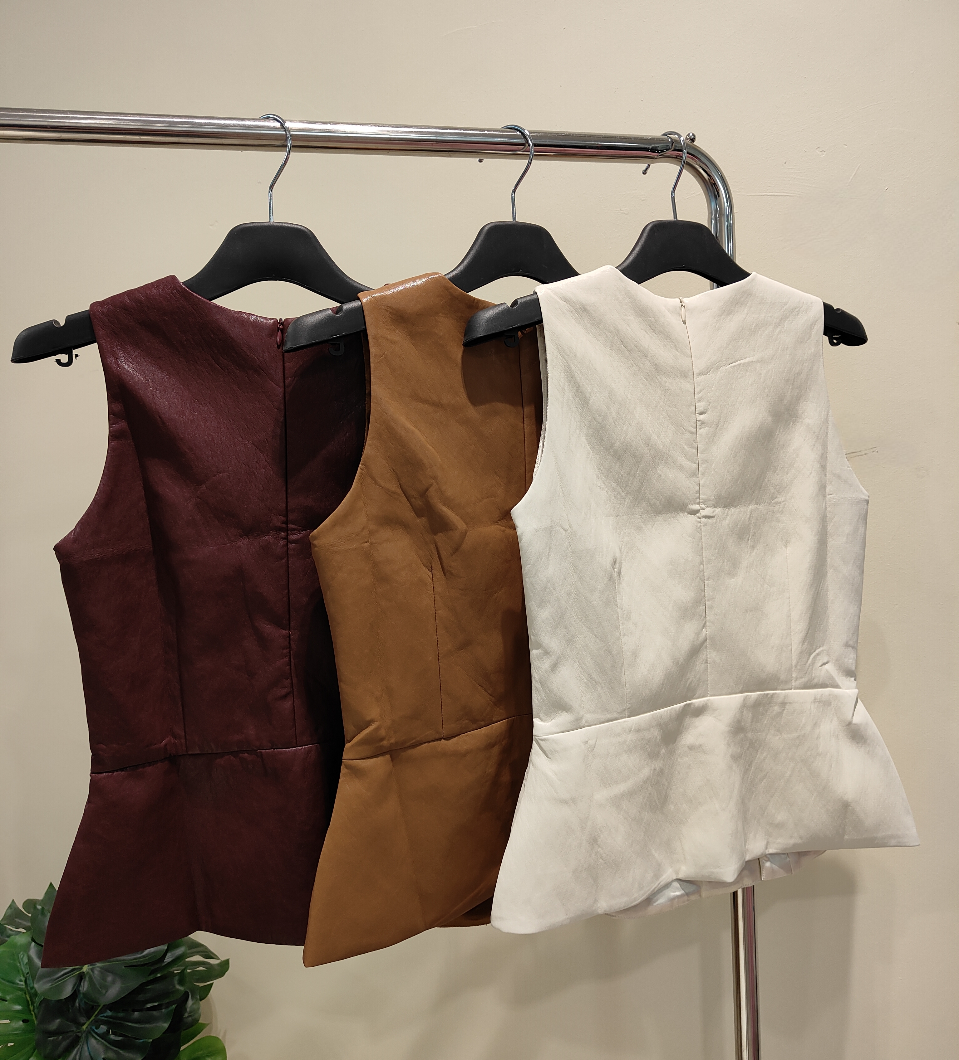 修身皮革上衣 2634