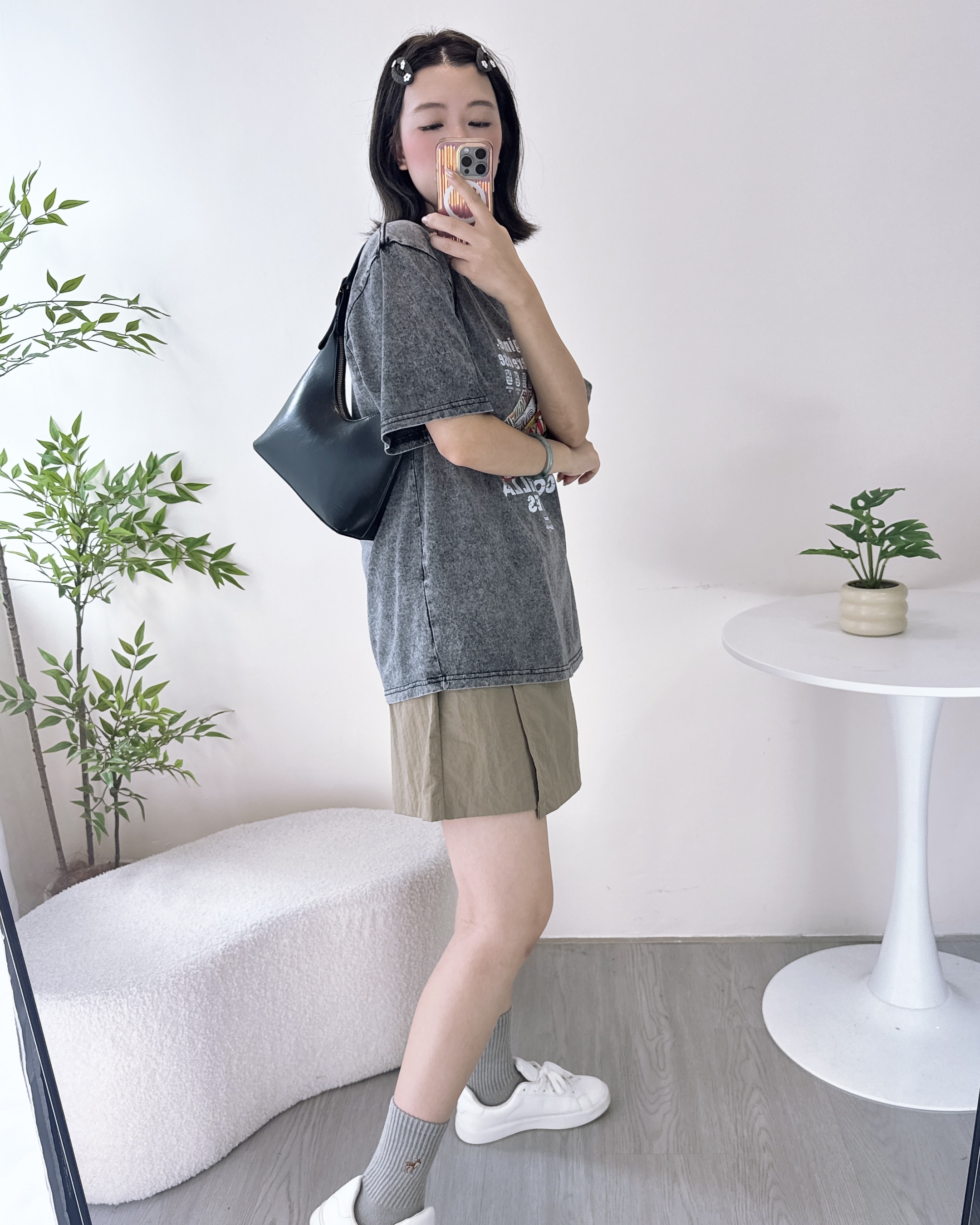 街頭風洗水Print上衣 3色