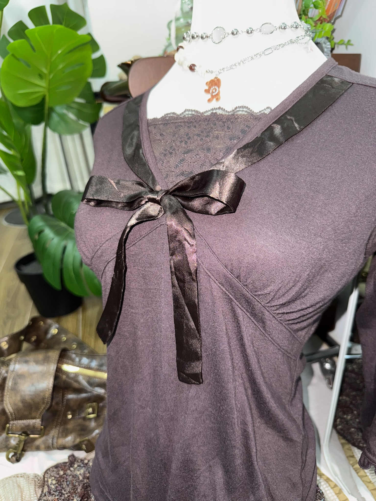 Brown Vintage Mori 2p Top Set