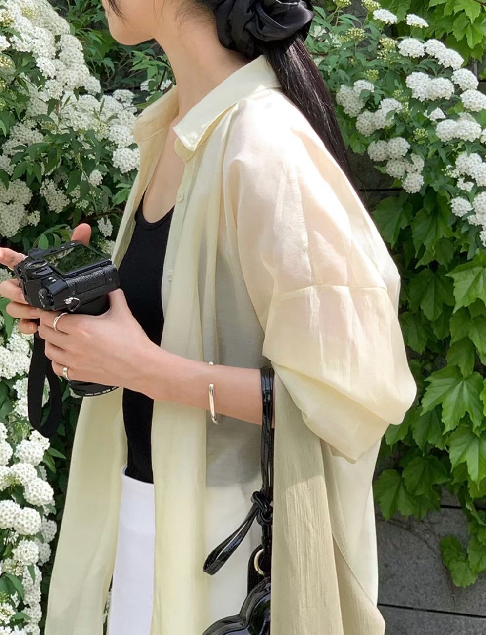 <突發開團．初春盛夏空氣感防曬冷氣衣> 薄身透膚恤衫 RH0029