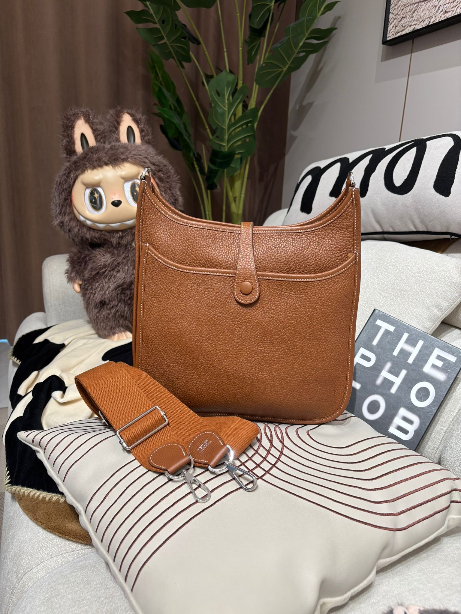 Hermes Evelyne 29 Stamp Z 金棕色銀扣 100%Authentic, 