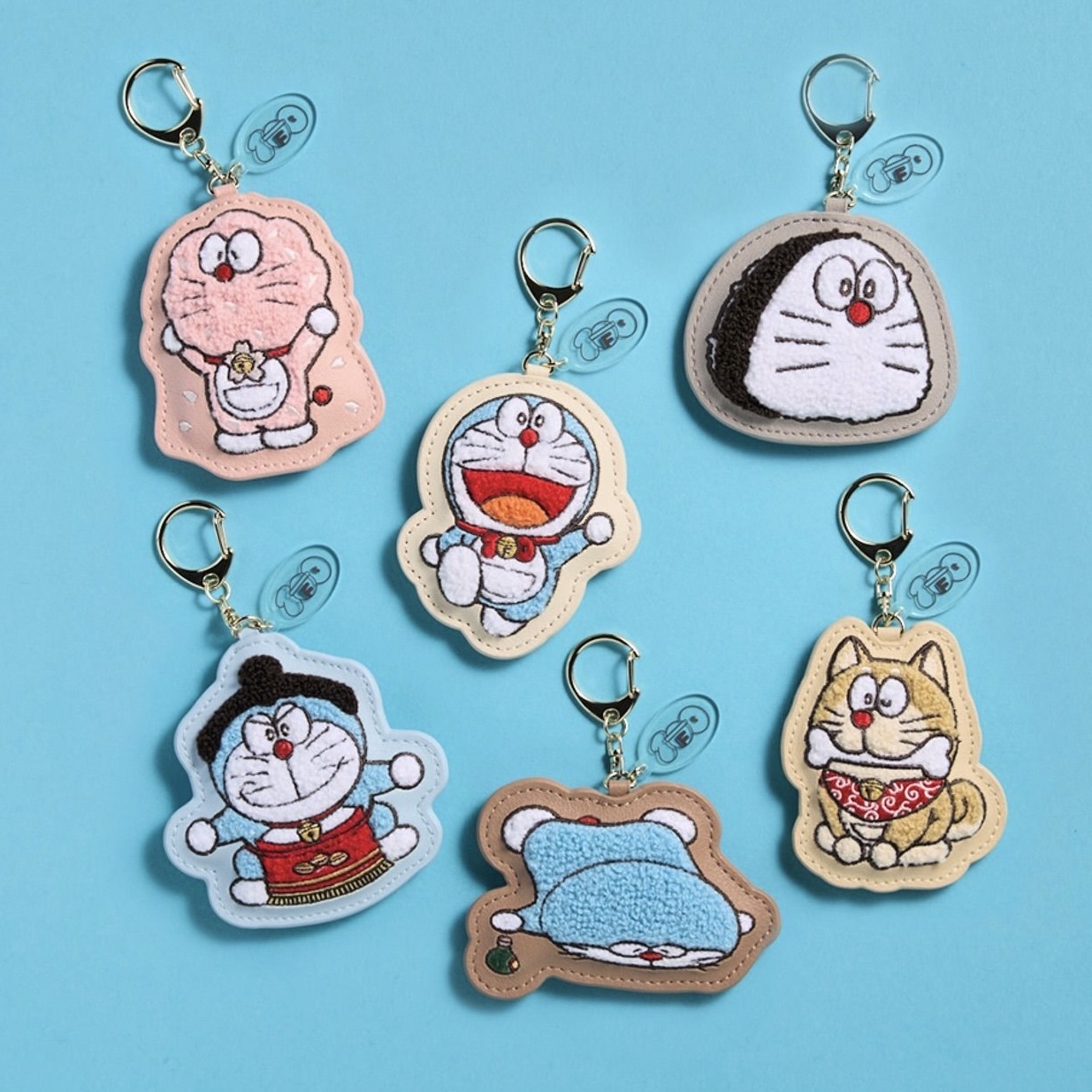 [預購] 多啦A夢櫻花 限定刺繡鎖匙扣 掛飾 Doraemon