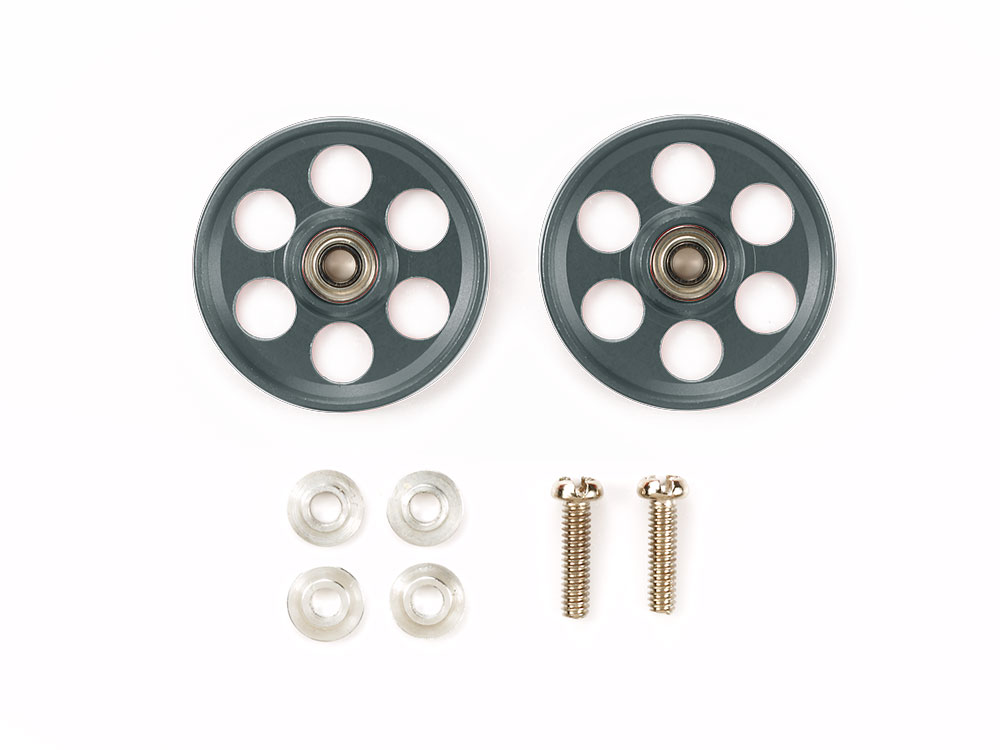 HG LIGHTWEIGHT 19mm ALUMINUM BALL-RACE ROLLERS (RINGLESS/GUN METAL)