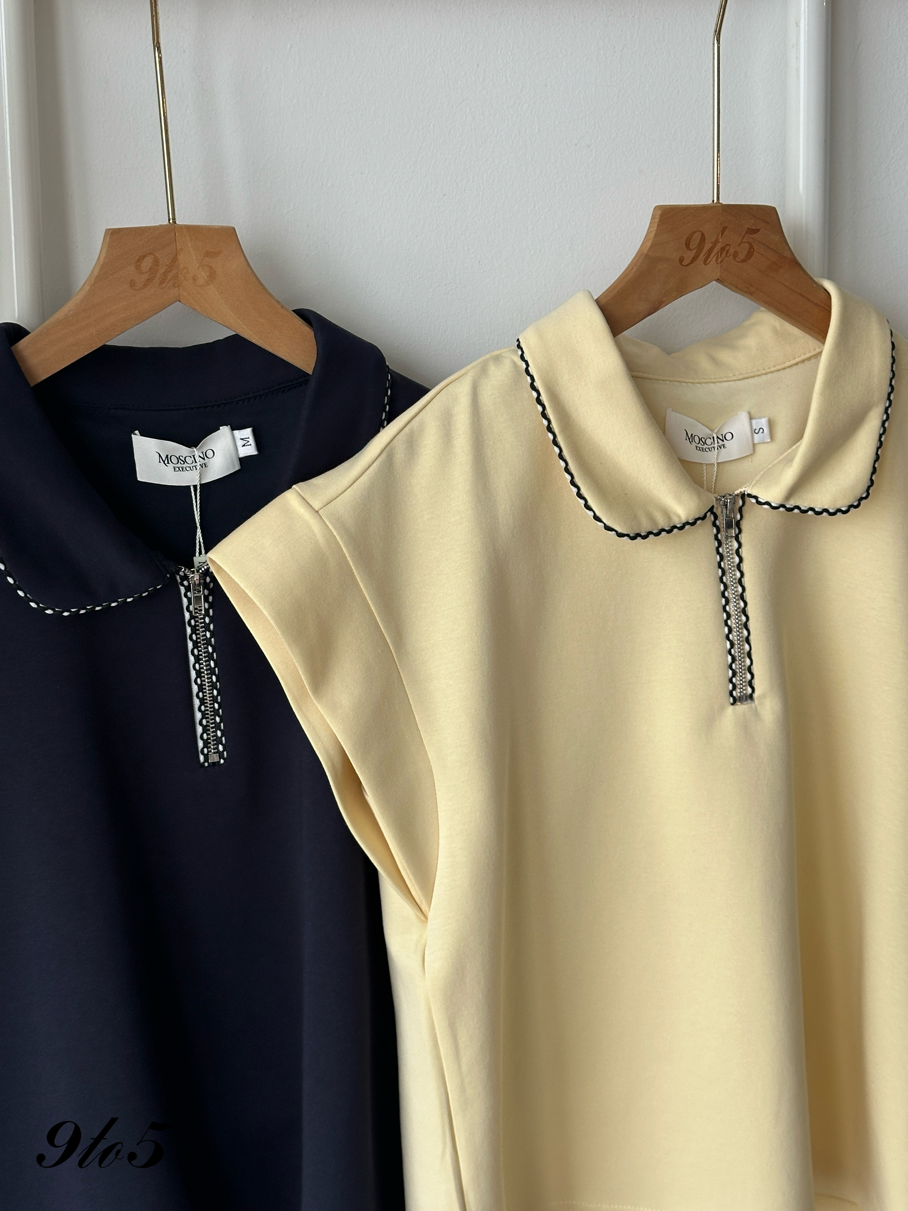 T4389 Cape Sleeve Polo Top - 3 Colors 