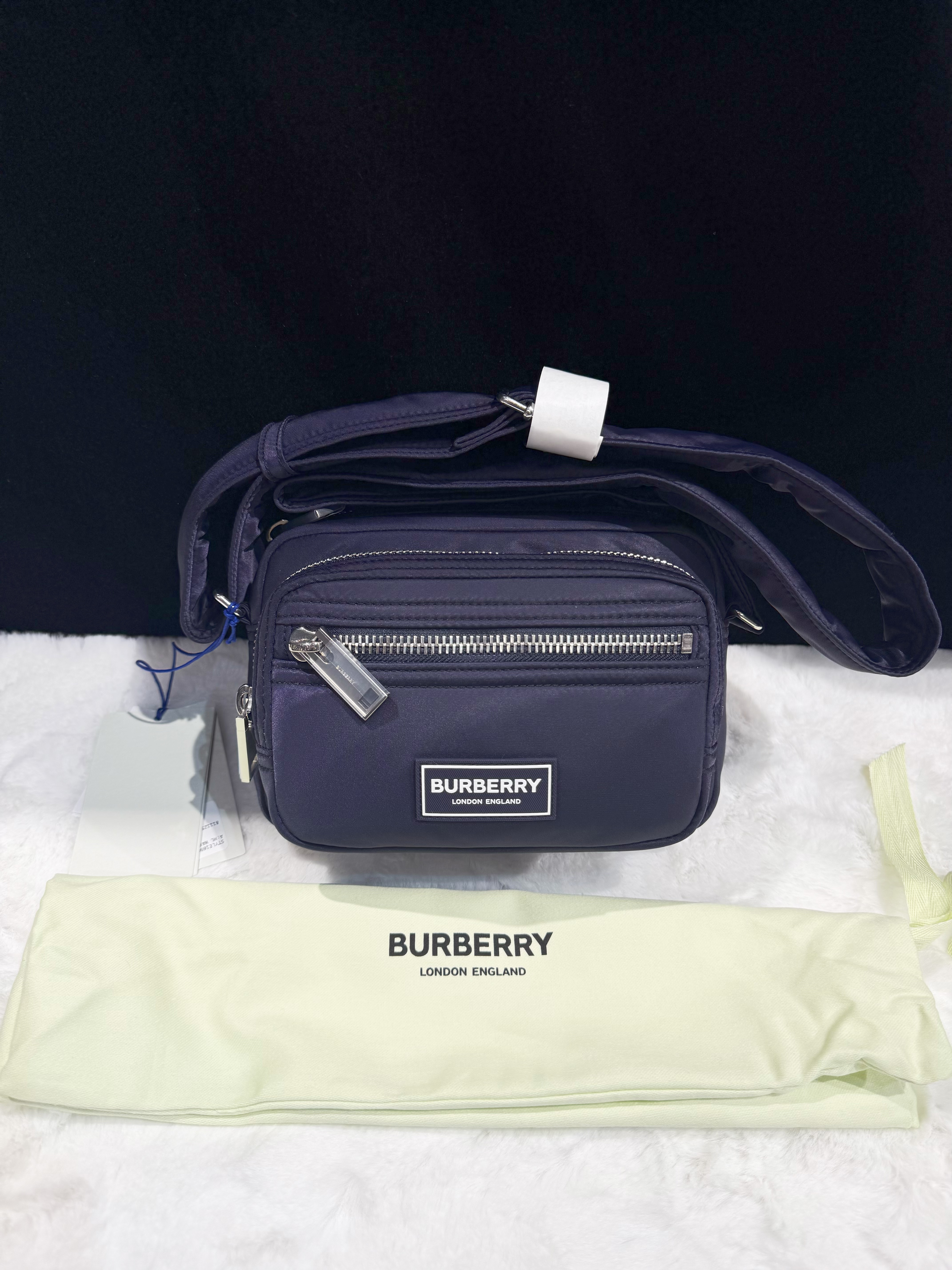 Burberry nylon crossbody navy