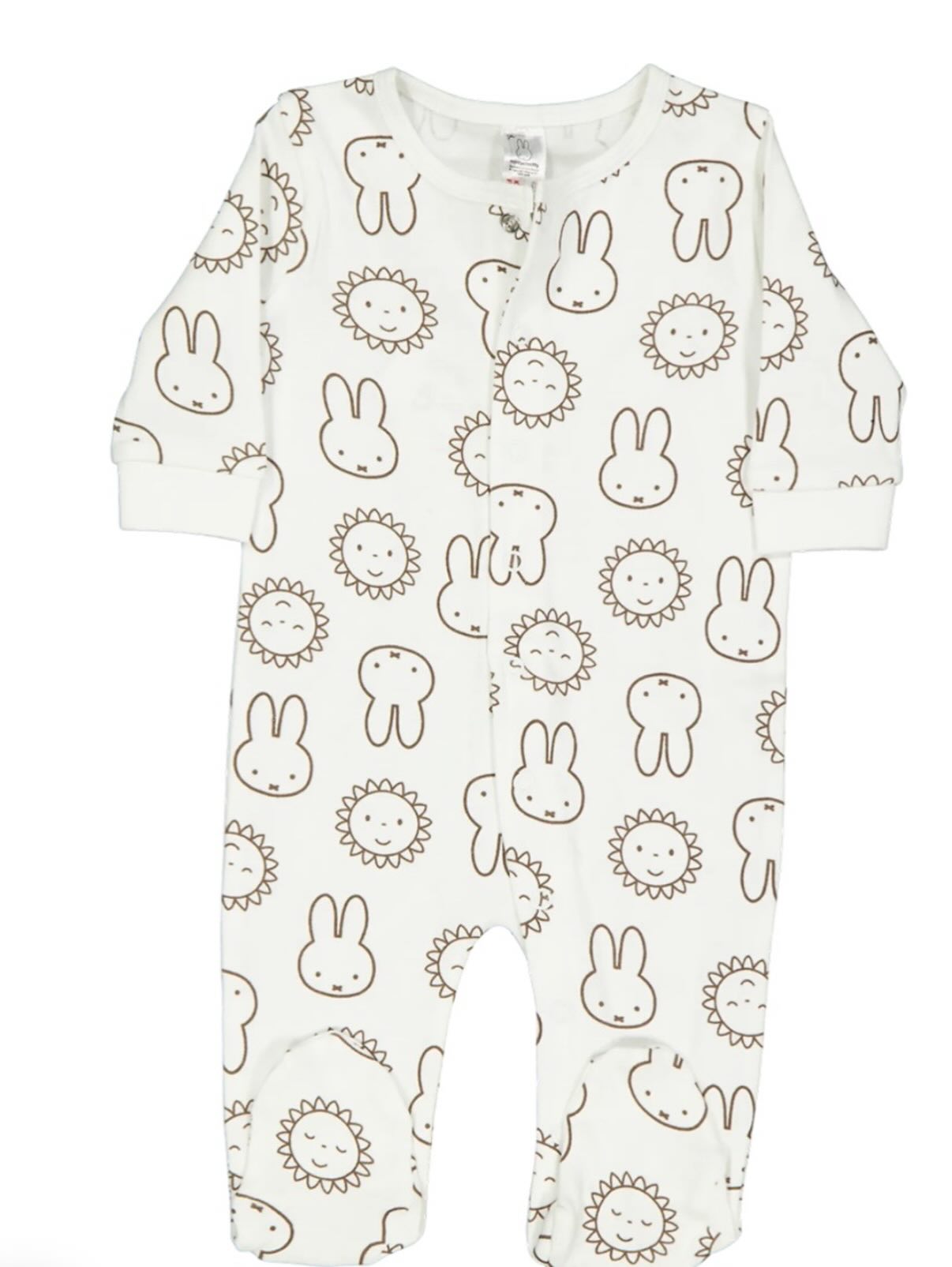 Miffy newborn baby long sleeves overall pajamas 