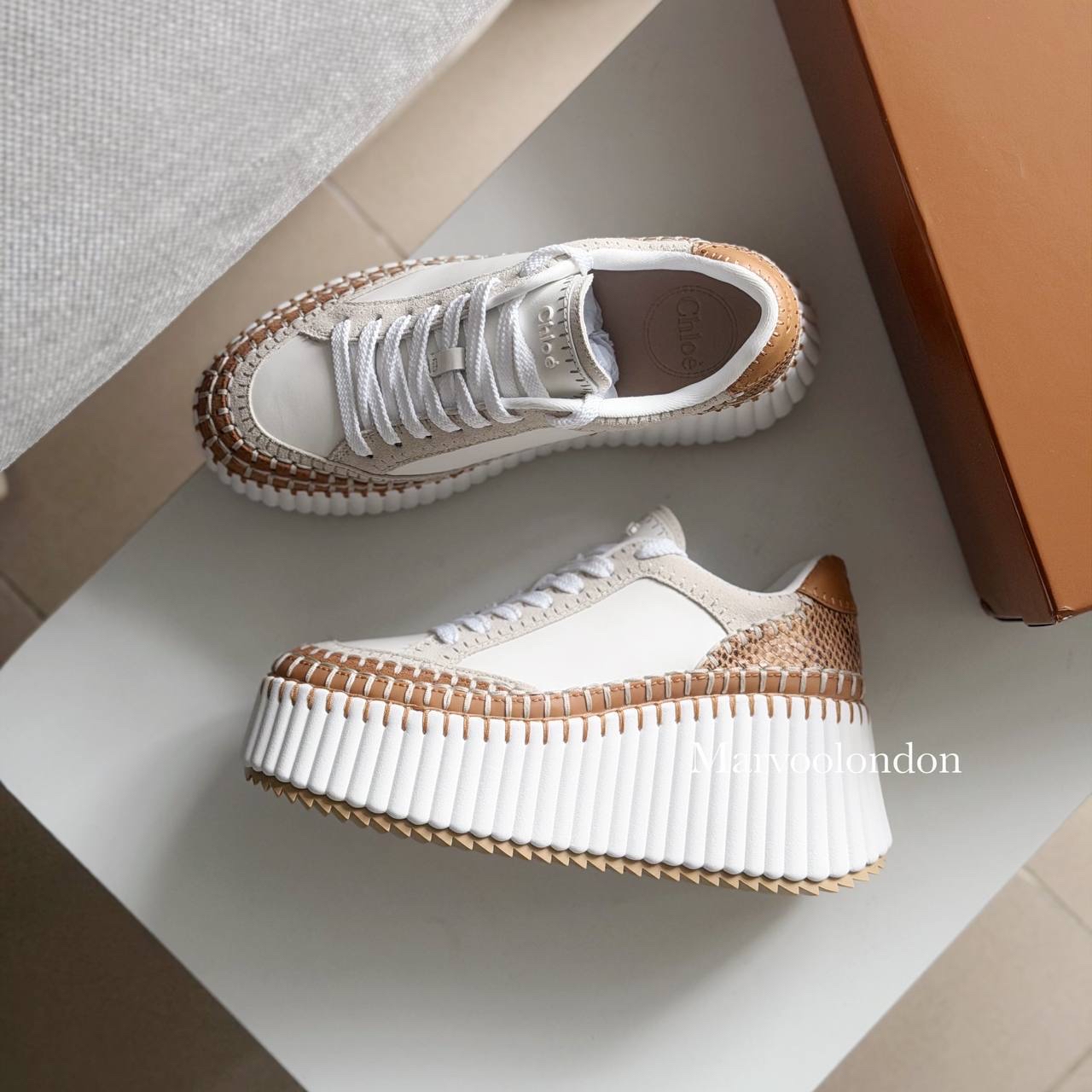 限時優惠✨Chloe 8cm 厚底Nama sneaker  訂貨🍒🔖Size 38/39/40 only  立即增高顯腳長✨