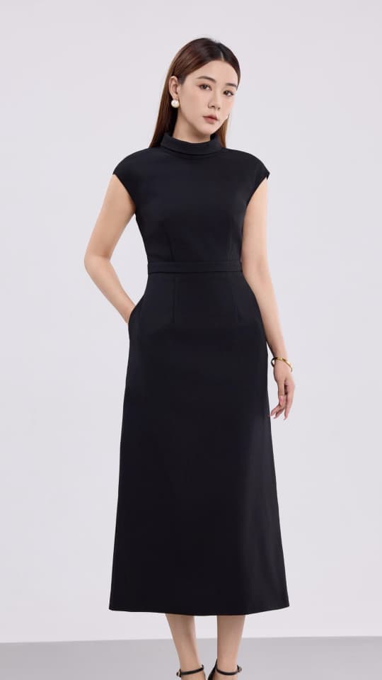 14241328 Aurora Open-Back Elegance Dress