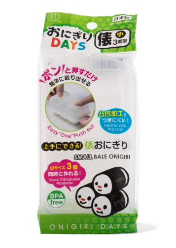 KK-285/日本製三個小飯團製作器(透明)(1x10)