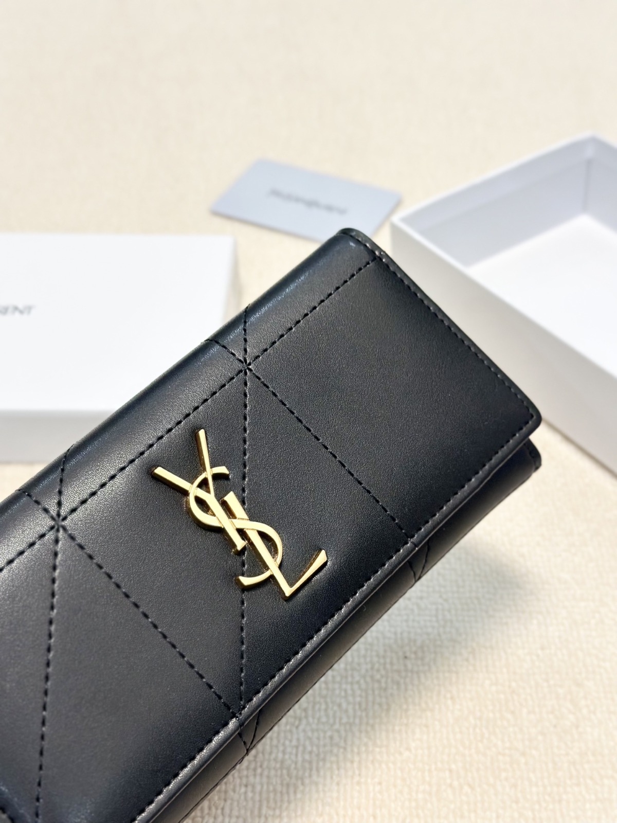 YSL 長版真皮銀包 禮盒裝