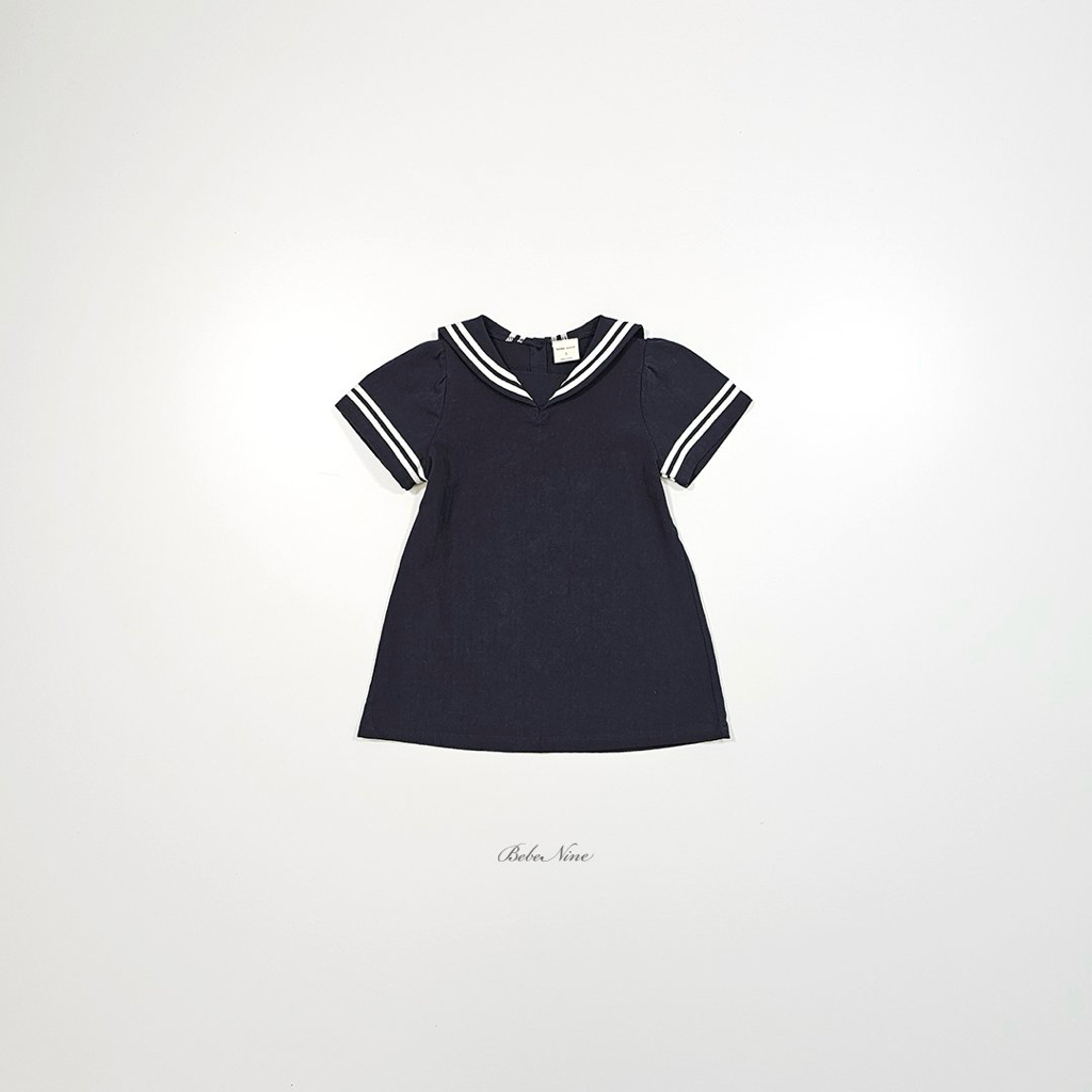 ☀️預訂 韓國直送☀️🇰🇷Bebenine三色海洋風水手領短袖連身裙