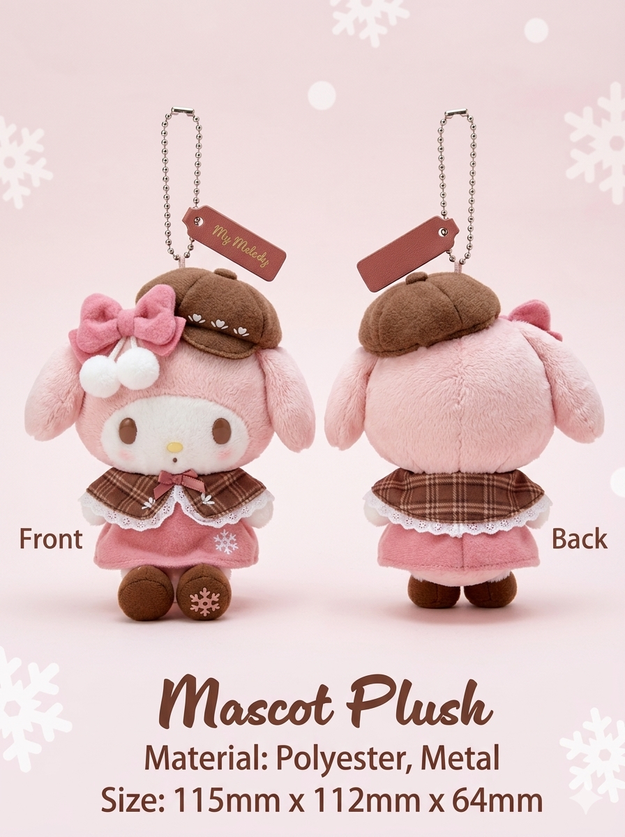 ［現貨］SANRIO GLOBAL 版 my melody貝雷帽掛飾