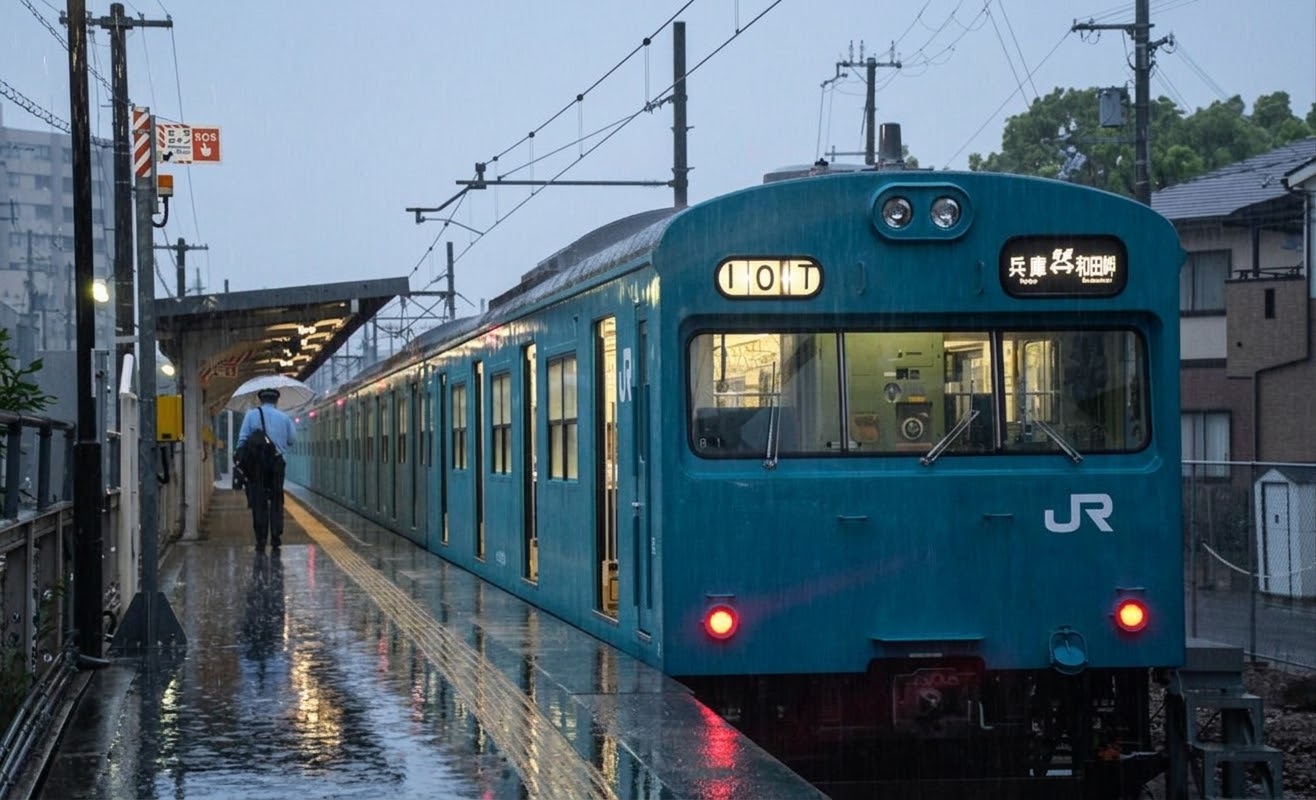 TOMIX 98495 + 98496 JR 103系通勤電車（JR西日本仕様・黒サッシ・スカイブルー）6両編組