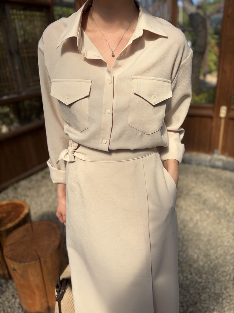 The Colette Wrap Set (Light Beige)
