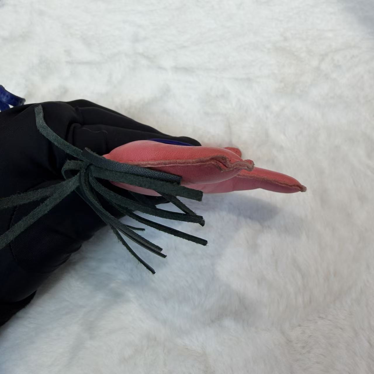 Hermes 罕有粉色中號馬吊飾