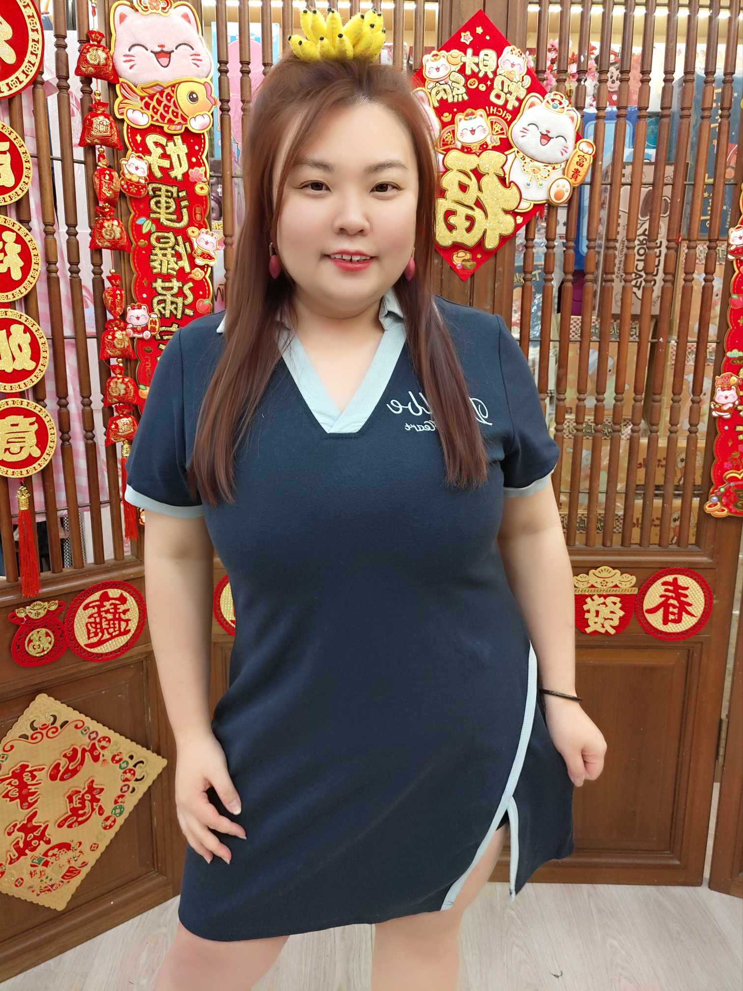 NBC16 TW#5095 POLO 休闲 T恤连衣裙