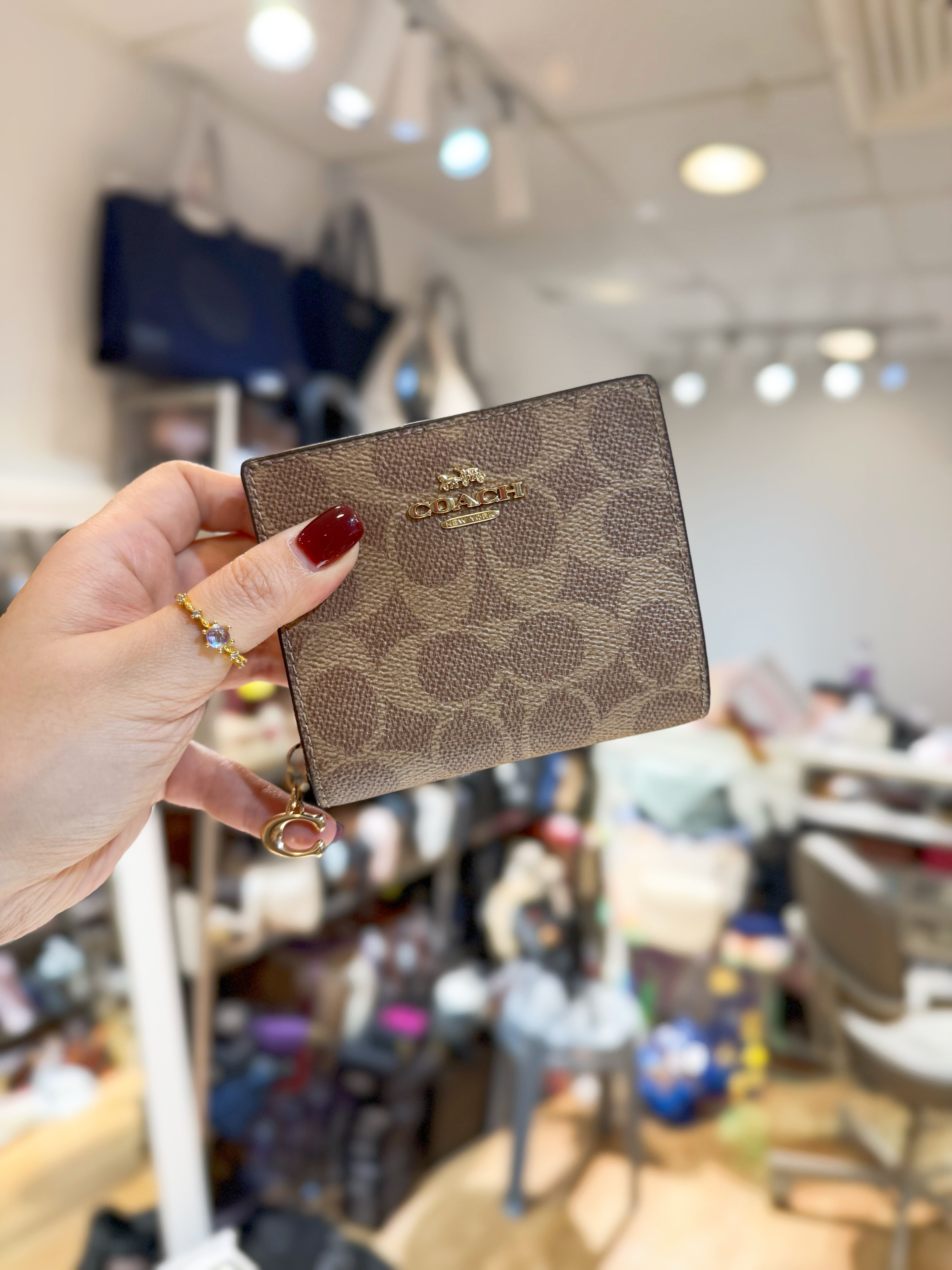 Coach Snap wallet Logo/m