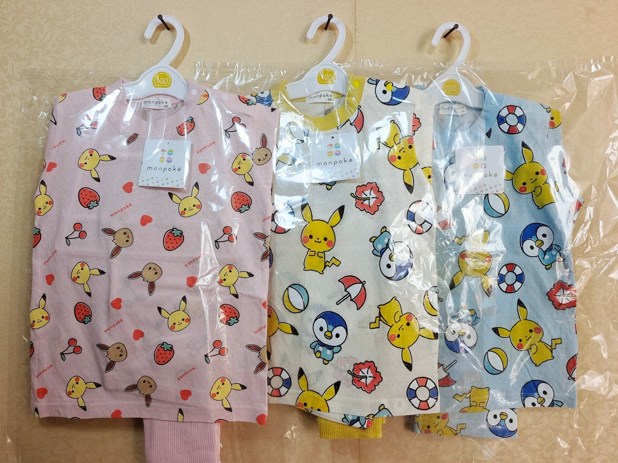 日本Monpoke空氣綿包肚短袖套裝 -1套 現貨