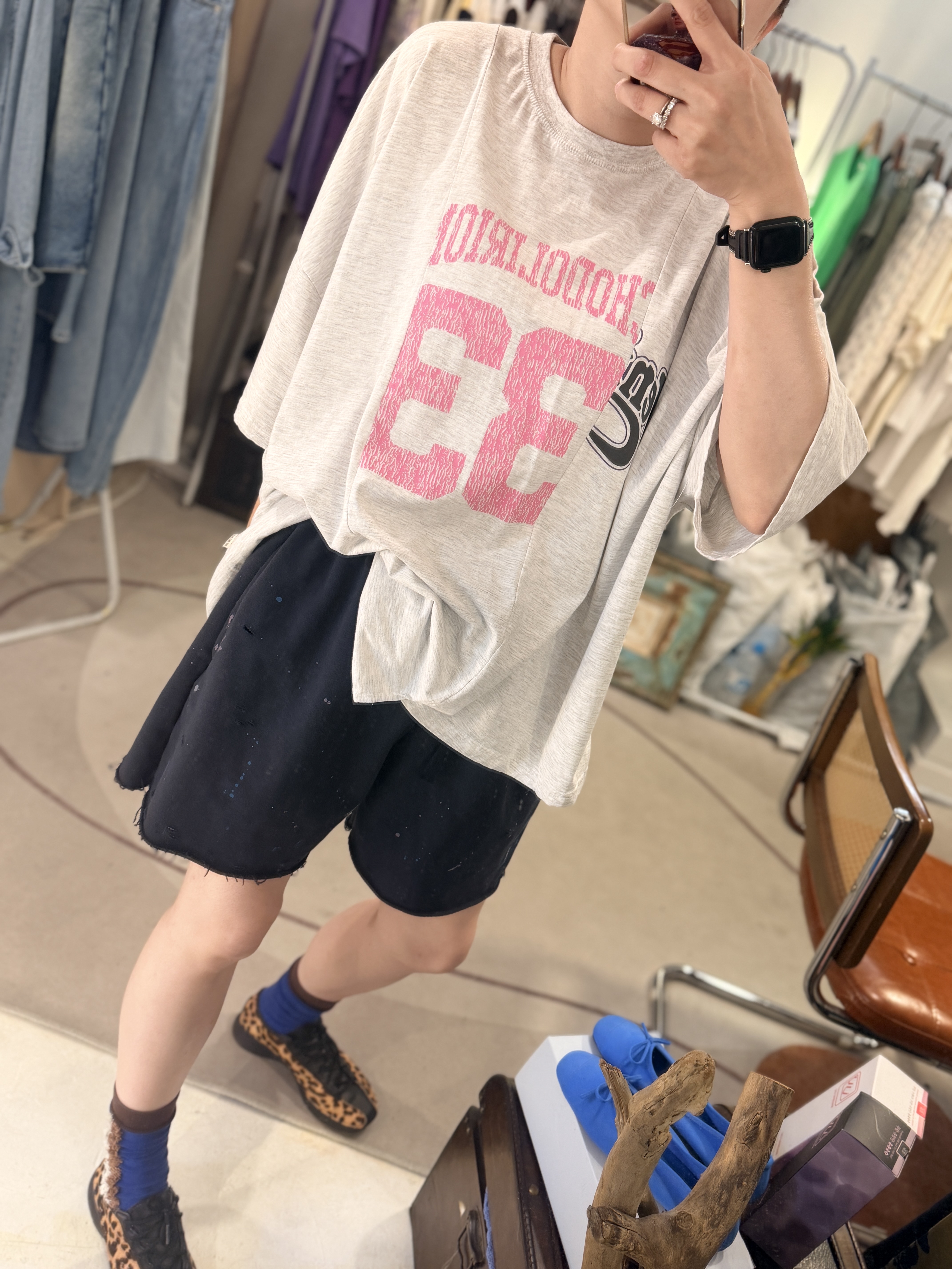 33 printed loose tee
